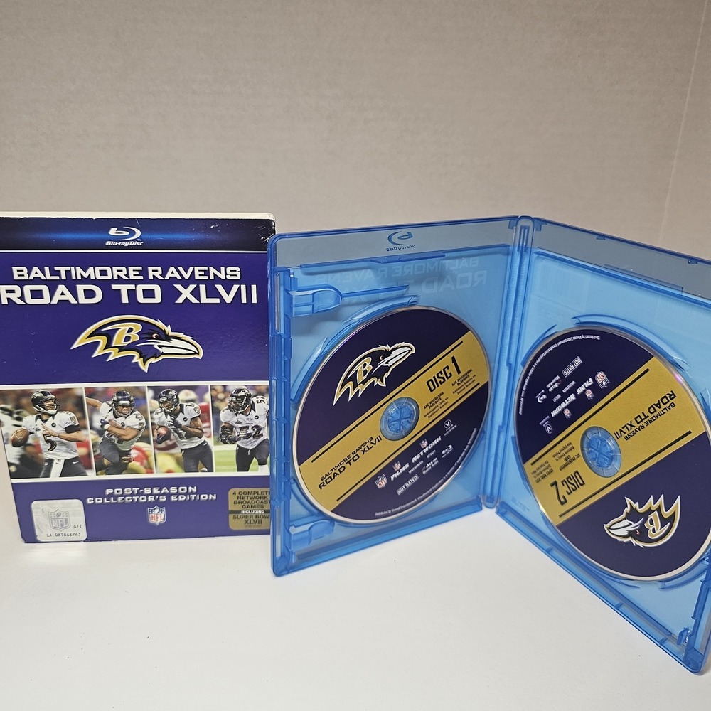 NFL Baltimore Ravens Road to XLVII Blu Ray 2 Disc Post Season Collectors Edition